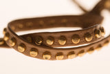 Tan Studded Leather Headband
