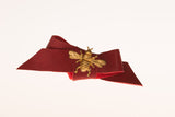 Red Leather Queen Bee Bow