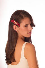 Red Leather Queen Bee Bow