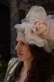 Light Pink Floral Fascinator Headband