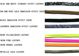 Neon Yellow Leather Triple Wrap Bracelet w/ gold tassel detail