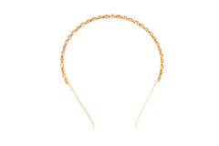 Gold Dainty Crystal Floral Headband
