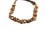 Bronze and Brown Sequin Floral Headband - Hair Accessory